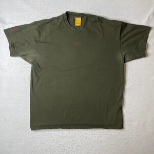 Nike NOCTA Drake Green T Shirt Size L Embroidered Swoosh Short Sleeve